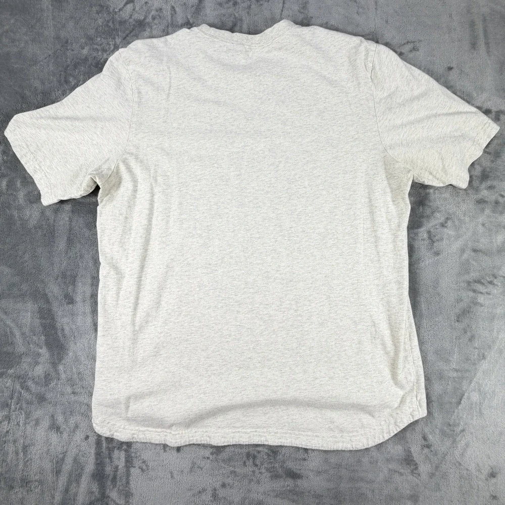 Adidas Originals Men's M Gray Short Sleeve Sweatshirt Kangaroo Pocket Trefoil
